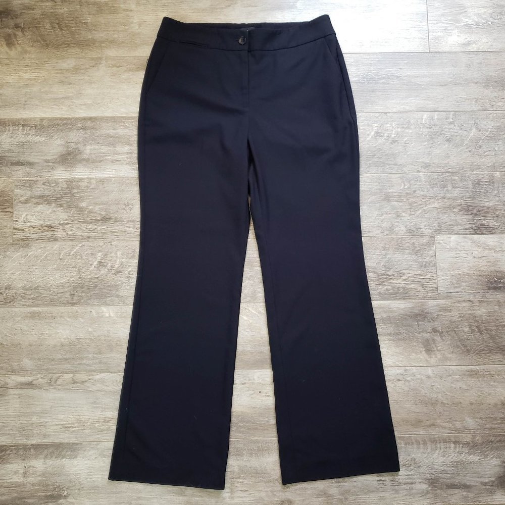 Talbots Women’s Petites Heritage Straight Dark Blue Trouser Pants 8p